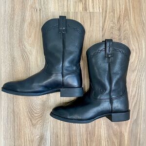 Ariat Heritage Roper Western Boot Black Size 9.5 EE